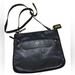 Fossil Issue No. 1954 Black Crossbody Bag BoxBT